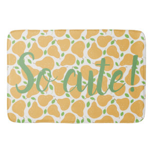 Yellow Pear So Cute Bath Mat