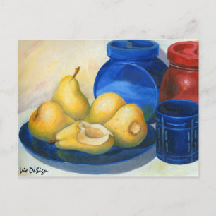 yellow pears postcard