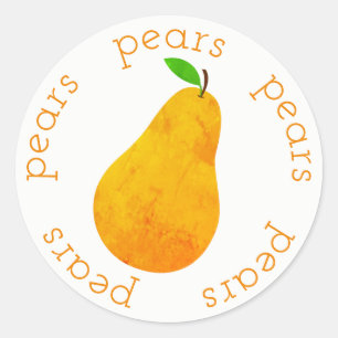 Yellow Pears Sticker