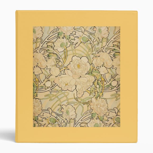 Yellow Peonies Binder (Front)