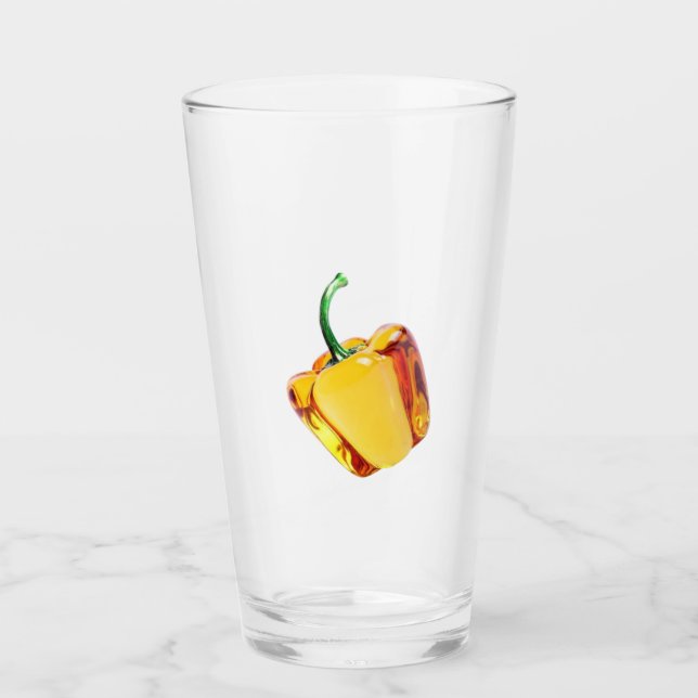 Yellow pepper Glass (Front)