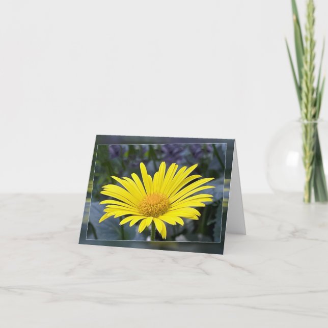Yellow petals holiday card (Front)
