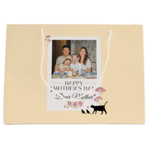 Yellow Photo Mother's Day Large Gift Bag