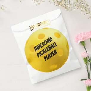 Yellow Pickleball Balls Pickleball Party Favour Bag
