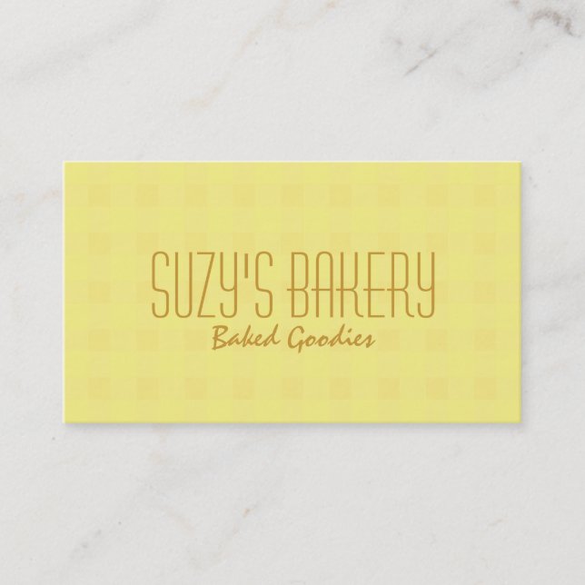 Yellow Picnic Business Card (Front)