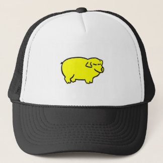 Yellow Pig Day design Trucker Hat