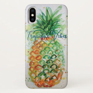 Yellow Pineapple Fruit Beachy Tropical Vibes Case-Mate iPhone Case