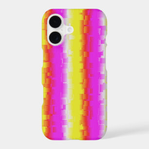 Yellow Pink Artdeco Rainbow Stripes