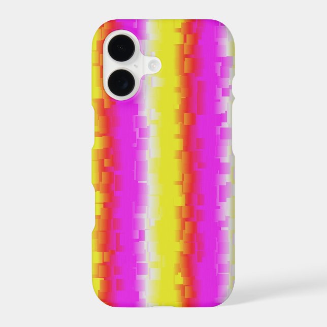 Yellow Pink Artdeco Rainbow Stripes (Back)