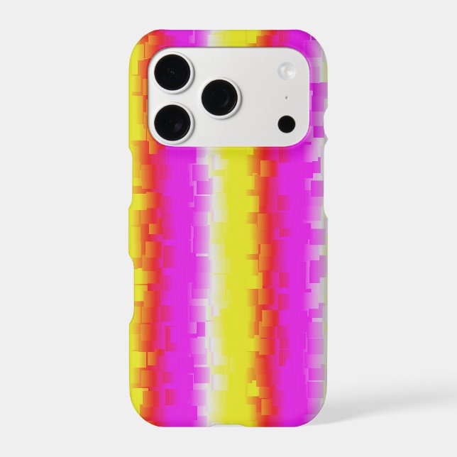 Yellow Pink Artdeco Rainbow Stripes (Back)