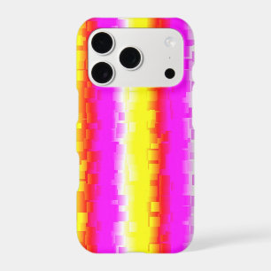 Yellow Pink Artdeco Rainbow Stripes