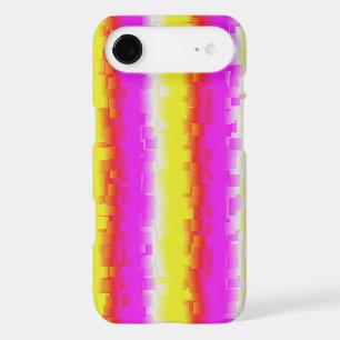 Yellow Pink Artdeco Rainbow Stripes