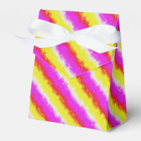 Yellow Pink Artdeco Rainbow Stripes