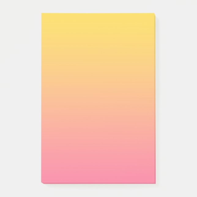 Yellow Pink Colour Post-it Notes (Front)