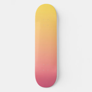 Yellow Pink Colour Skateboard