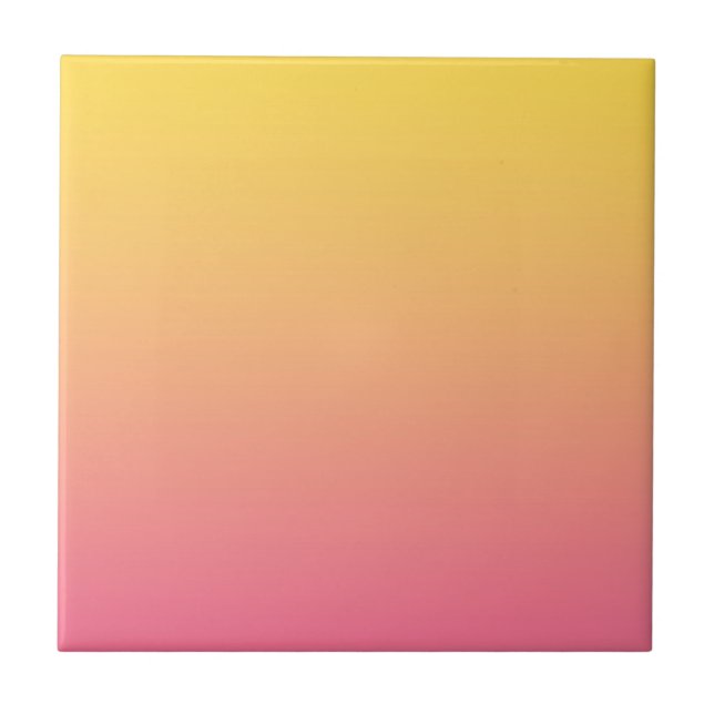 Yellow Pink Colour Tile (Front)