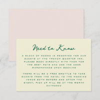 Yellow Pink Green Simple Additional Information 