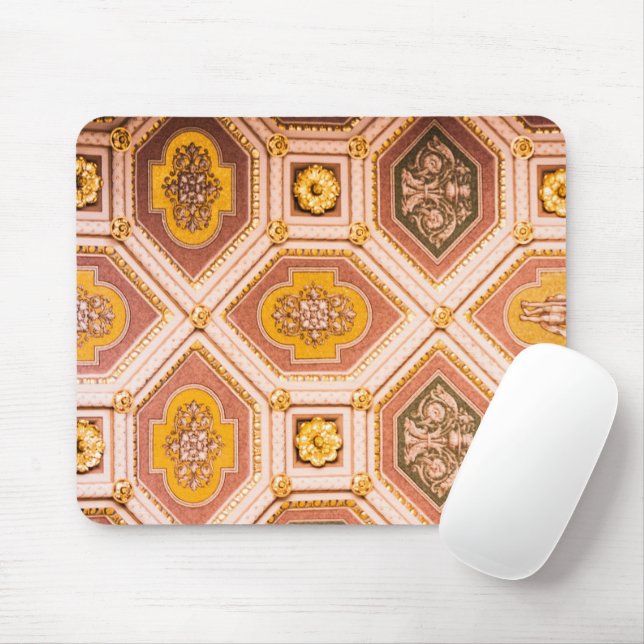 Yellow Pink Hungarian Architecture  Mouse Pad (With Mouse)