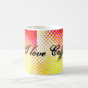 Yellow Pink Pattern Design Coffee Mug