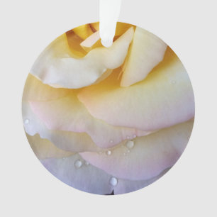 Yellow pink petals ornament