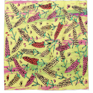 yellow, pink & red pattern