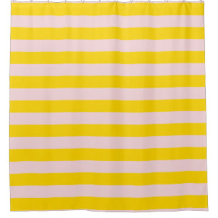 Yellow Pink Stripe Nautical Horizontal Lines