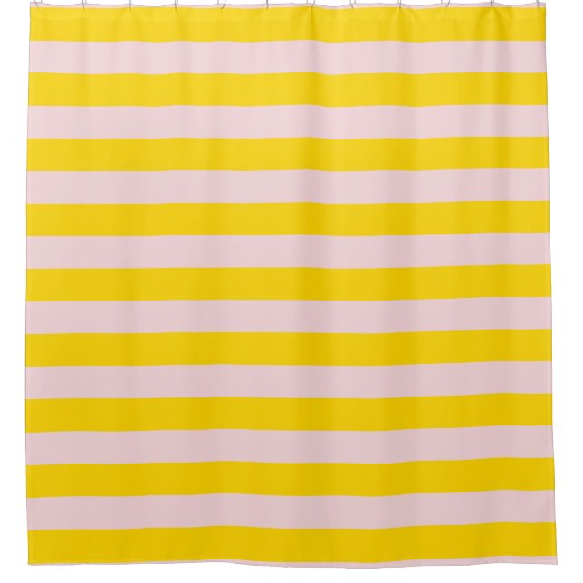Yellow Pink Stripe Nautical Horizontal Lines (Front)