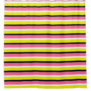 Yellow Pink Stripes Pattern 