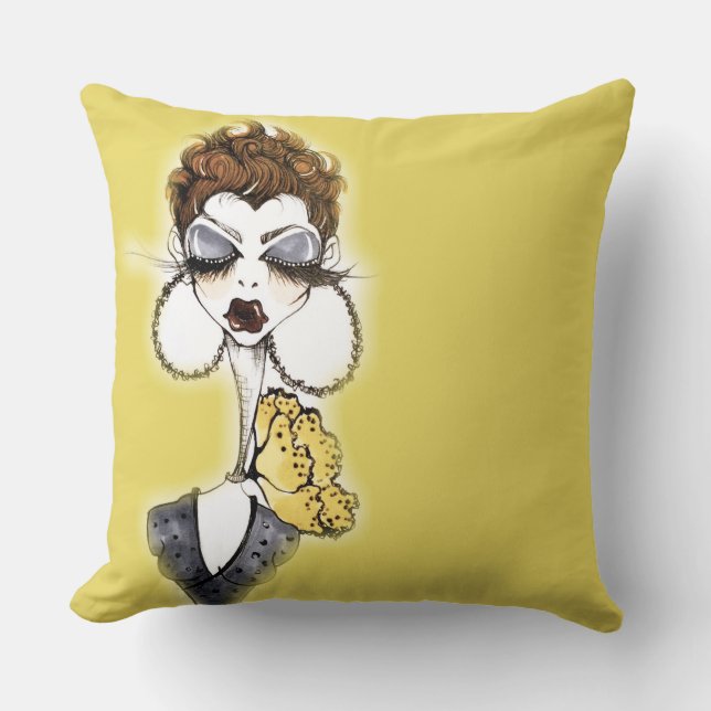 Yellow Pixie Pillow (Front)