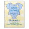 Yellow Plaid and Blue Baby Shower Guest Book