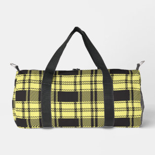 Yellow Plaid  Duffle Bag