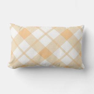 Yellow Plaid Lumbar Pillow