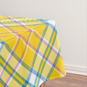 Yellow Plaid Tablecloth