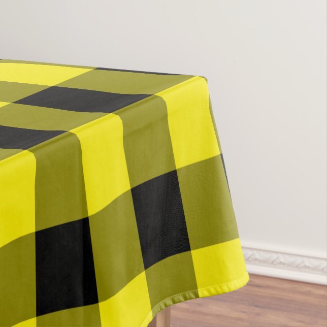 Yellow Plaid Tablecloth (In Situ)