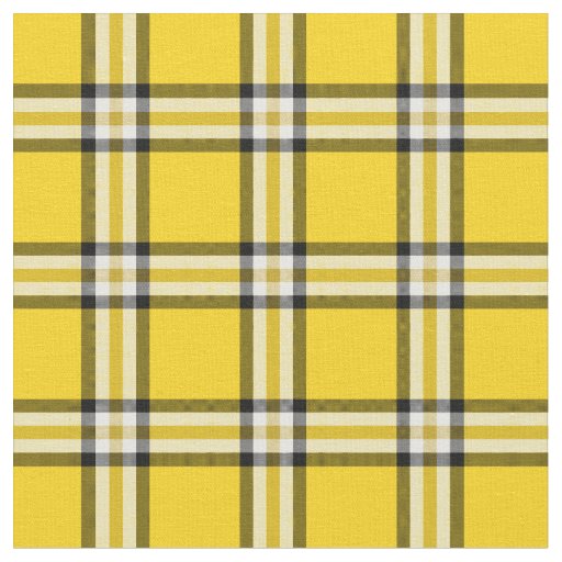 Yellow Plaid Tartan Fabric