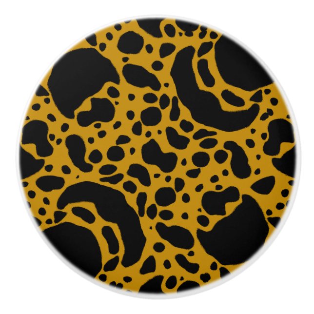 Yellow Poison Dart Frog Ceramic Knob (Front)