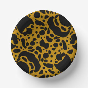 Yellow Poison Dart Frog Paper Plate