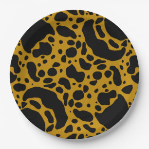 Yellow Poison Dart Frog Paper Plate