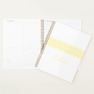 Yellow Poka Dots Planner