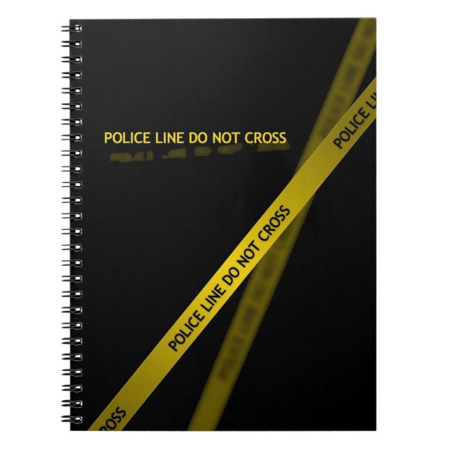 yellow police line black notebook (Front)