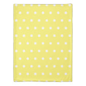 Yellow Polka Dot Duvet Cover (Back)