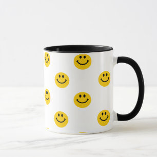 Yellow Polka Dot Pattern Mug