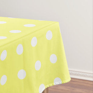Yellow Polka Dot Tablecloth