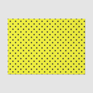 Yellow polka dot tissue paper