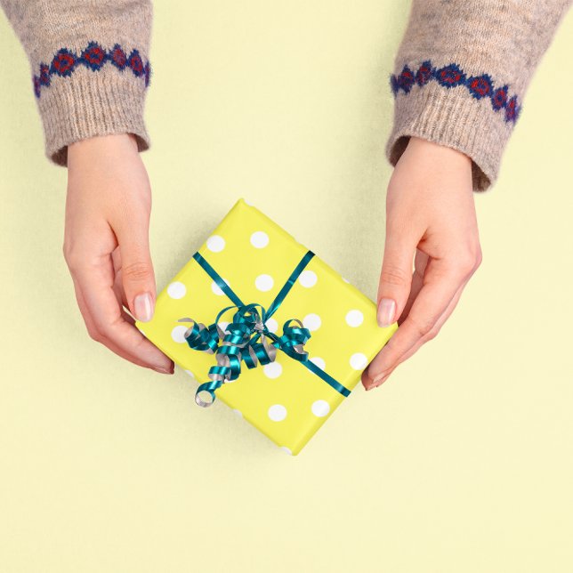 Yellow Polka Dot Wrapping Paper (Creator Uploaded)