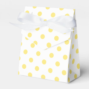 Yellow Polka Dots Pattern Favor Box