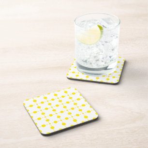 Yellow Polka Dots, Polka Dot Pattern, Dots, Dotted Coaster