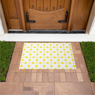 Yellow Polka Dots, Polka Dot Pattern, Dots, Dotted Doormat