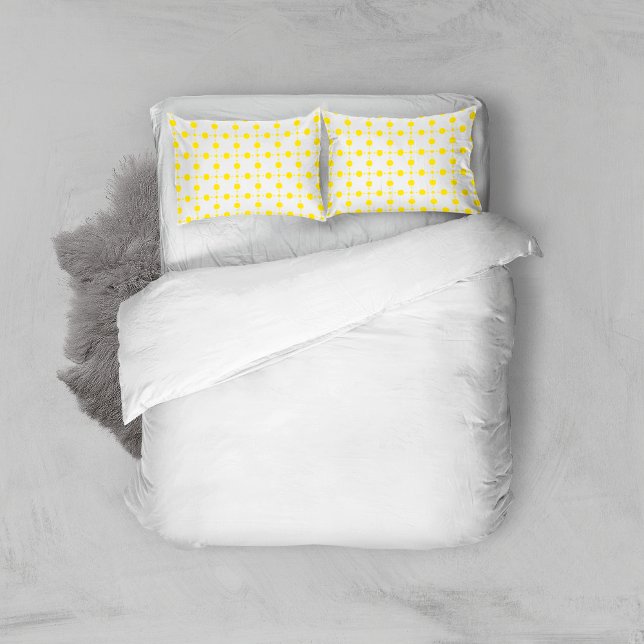 Yellow Polka Dots, Polka Dot Pattern, Dots, Dotted Pillowcase (Creator Uploaded)