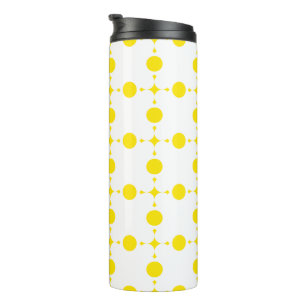 Yellow Polka Dots, Polka Dot Pattern, Dots, Dotted Thermal Tumbler